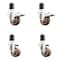 Service Caster 3 Inch 316SS High Temp Glass Filled Nylon 1-7/8 Inch Stem Caster Lck Brake, 2PK SS316TTLEX20S314-GFNSHT-2-S-2-178 - alternate 1